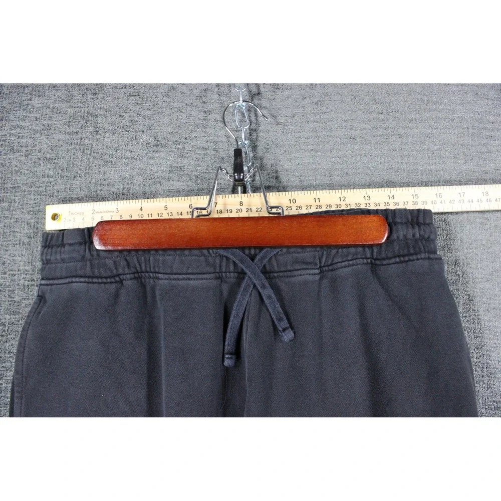 Gymshark Mens Black Crest Joggers Sweatpants Tapered Fleece Size Large A1A2A